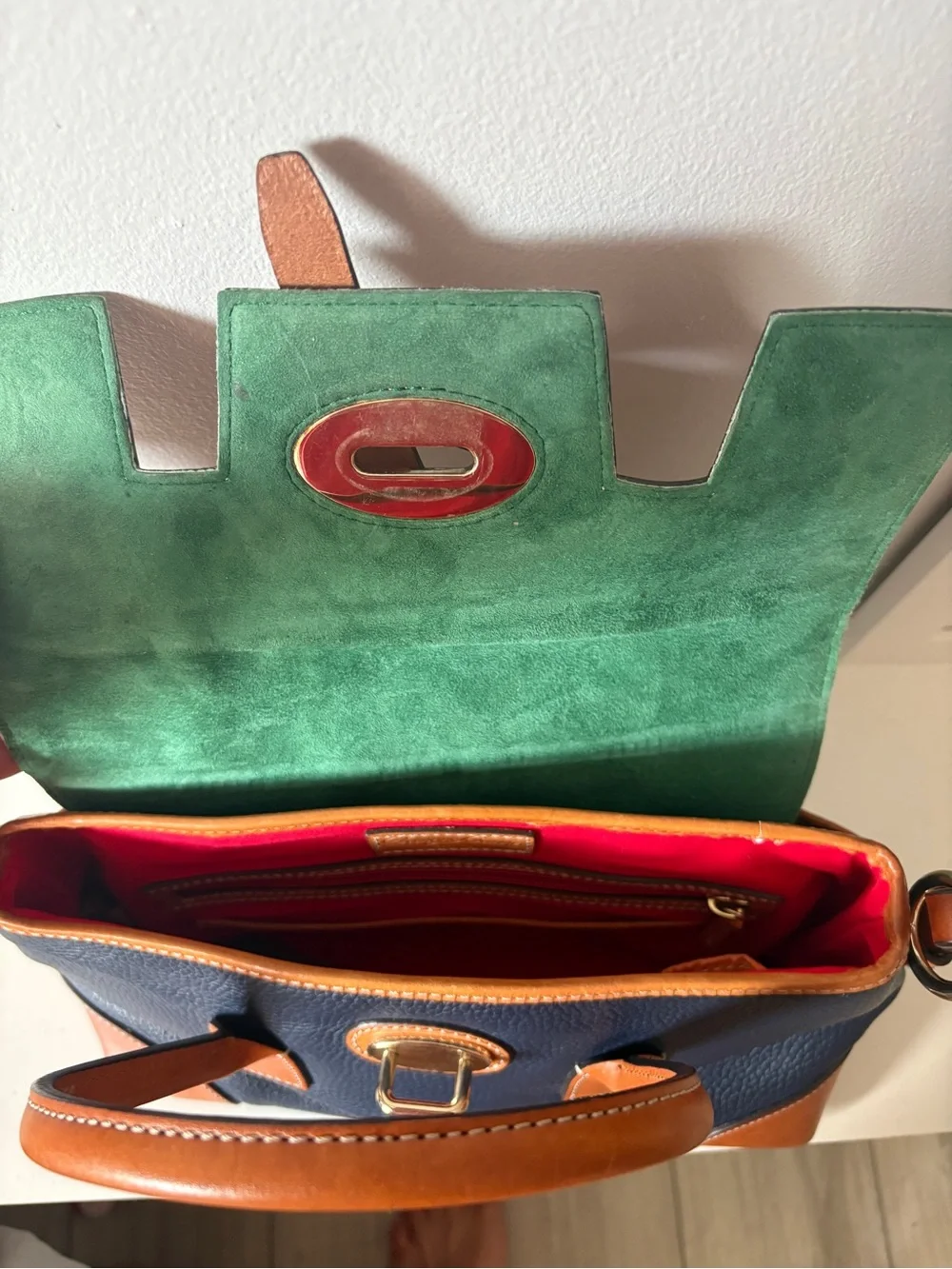 Dooney & Bourke Verona Bionda Elisa Satchel Leather Bag - No Strap